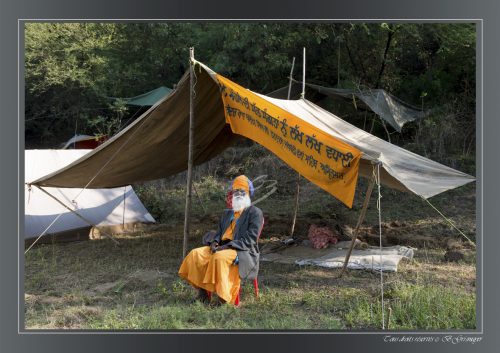Un campement de pèlerins