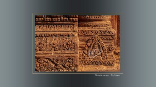 32-Banteay-Srei-detail-de-la-base-dun-pilier-Richi