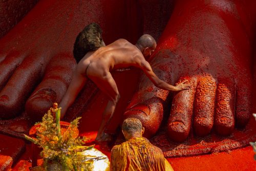 Pieds de l'ascète roi - Bahubali
